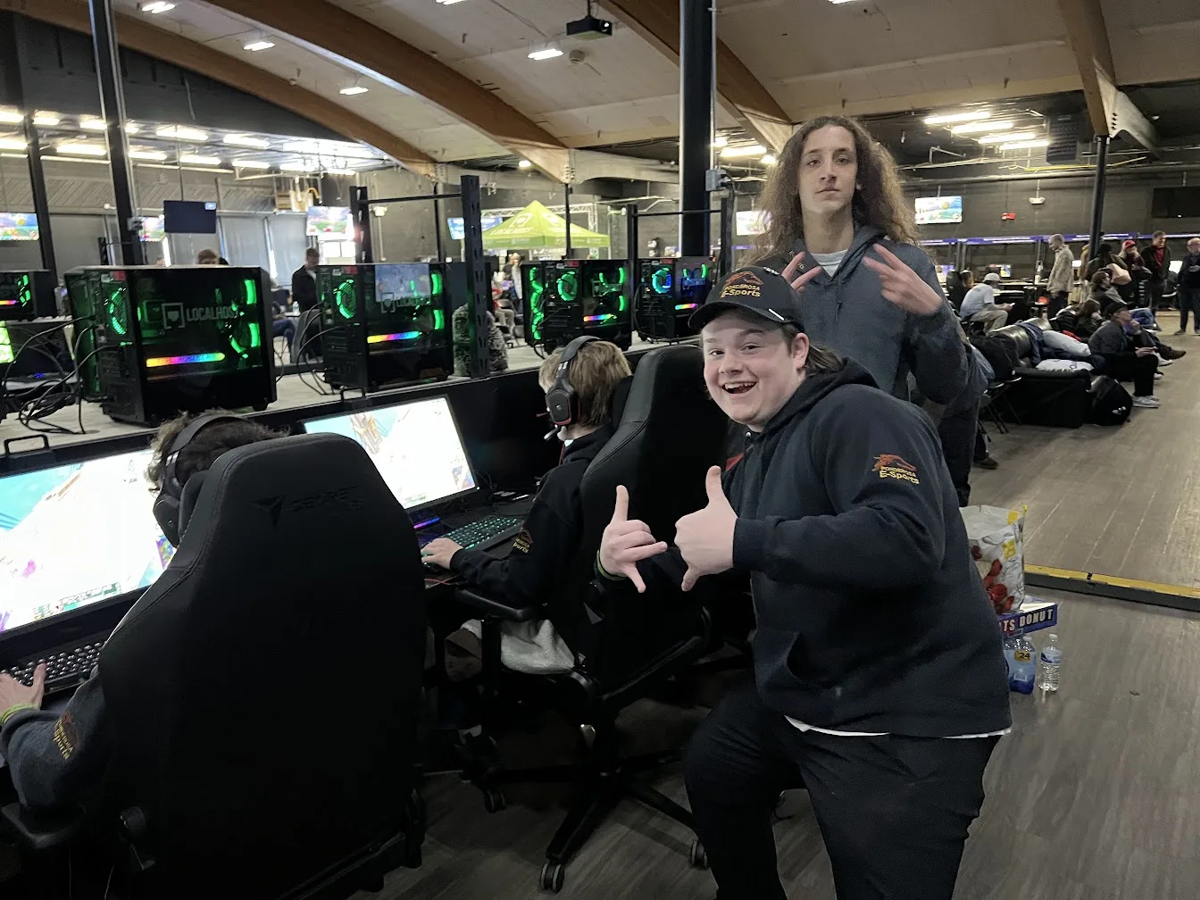 Ponderosa students at a large esports event
